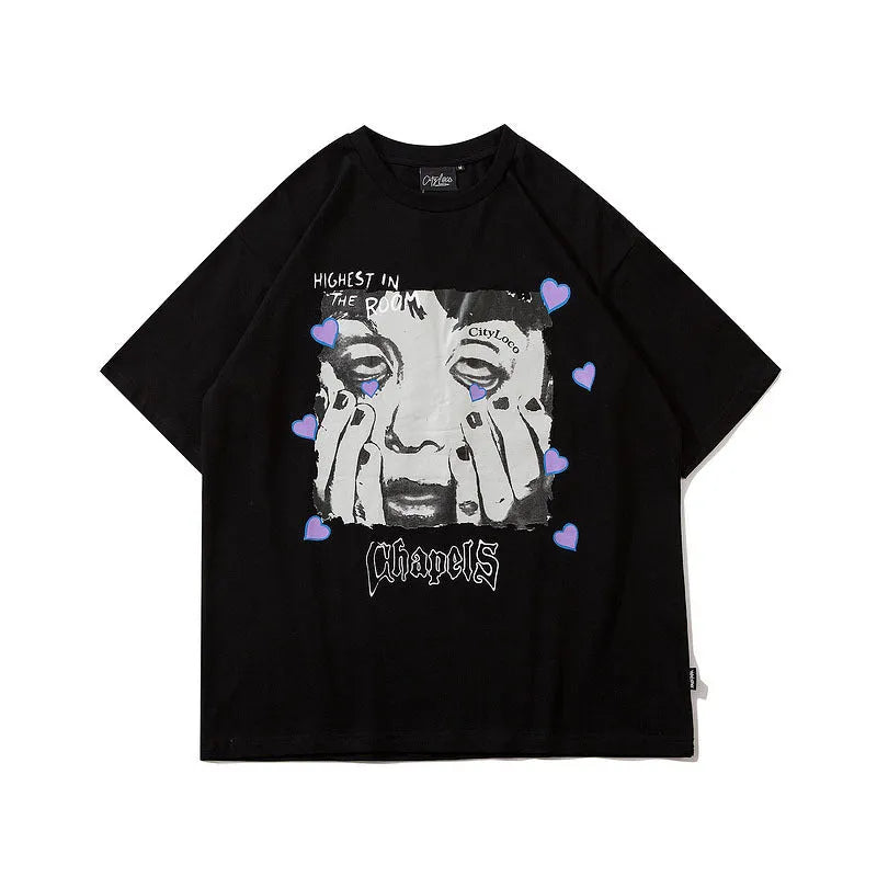 Harajuku High Street Fashion Brand Half-Sleeved Shirt - Bellarte Enchanté Harajuku High Street Fashion Brand Half-Sleeved Shirt